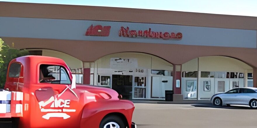Classic truck parked near storefront
